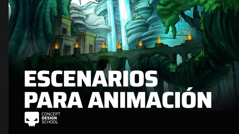 Dise&ntilde;o de escenarios animados en ilustraci&oacute;n digital