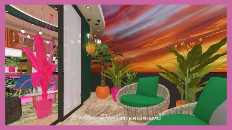 Diseño de Interiores: Encanto Tropical en Cada Rincón